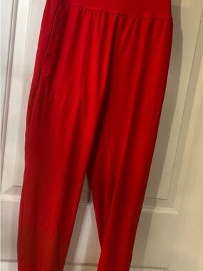Women's Red Pull-On Jogger Pants